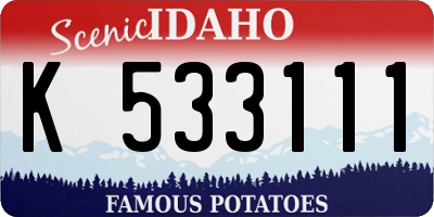 ID license plate K533111