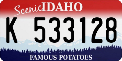 ID license plate K533128