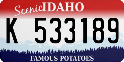 ID license plate K533189