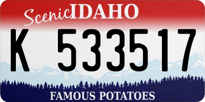 ID license plate K533517