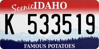 ID license plate K533519