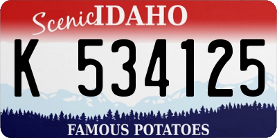 ID license plate K534125