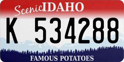ID license plate K534288