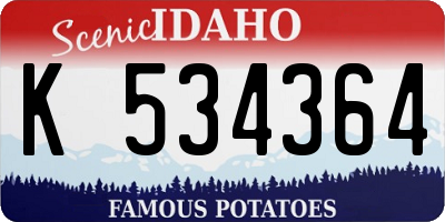 ID license plate K534364