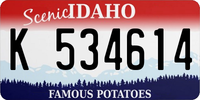 ID license plate K534614