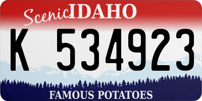 ID license plate K534923