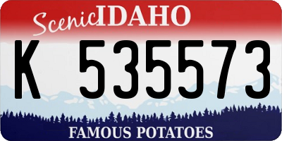 ID license plate K535573