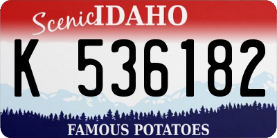 ID license plate K536182