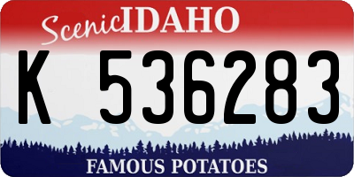 ID license plate K536283