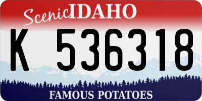 ID license plate K536318