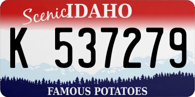 ID license plate K537279