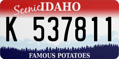 ID license plate K537811