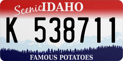 ID license plate K538711