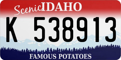 ID license plate K538913