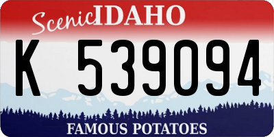 ID license plate K539094