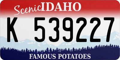 ID license plate K539227