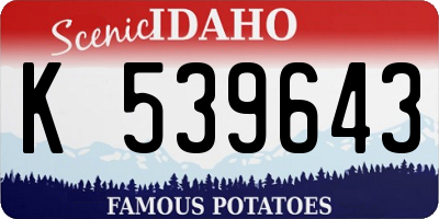 ID license plate K539643