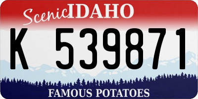 ID license plate K539871