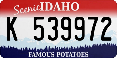 ID license plate K539972