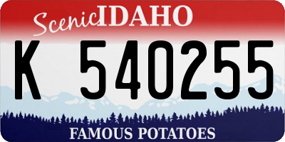 ID license plate K540255