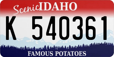 ID license plate K540361