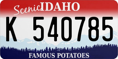 ID license plate K540785