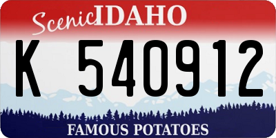 ID license plate K540912