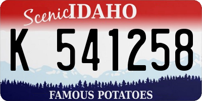 ID license plate K541258