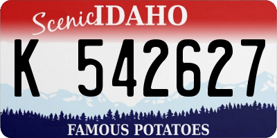ID license plate K542627