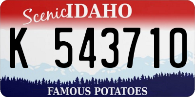 ID license plate K543710