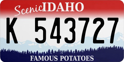 ID license plate K543727