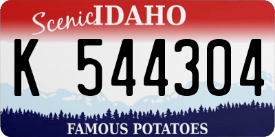 ID license plate K544304