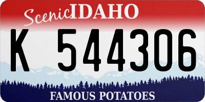 ID license plate K544306