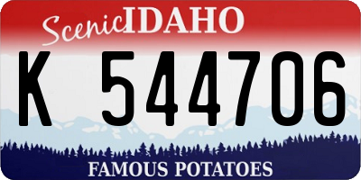ID license plate K544706