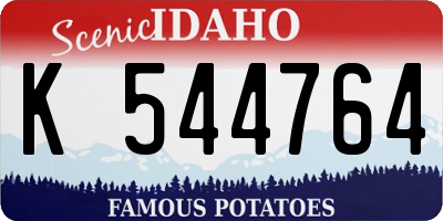 ID license plate K544764