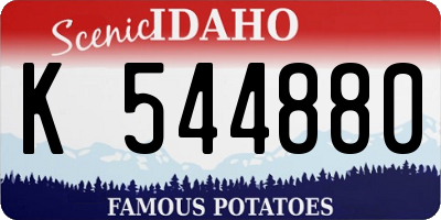 ID license plate K544880