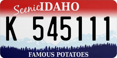 ID license plate K545111