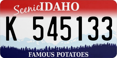 ID license plate K545133