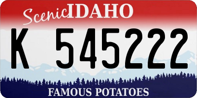 ID license plate K545222