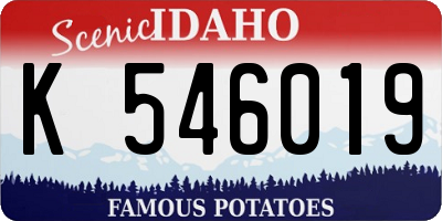 ID license plate K546019