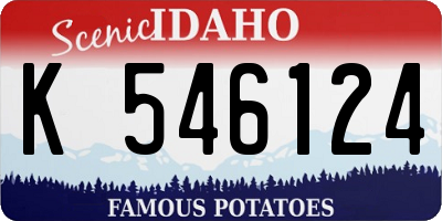 ID license plate K546124