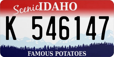 ID license plate K546147
