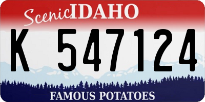 ID license plate K547124