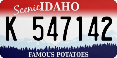 ID license plate K547142