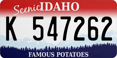 ID license plate K547262