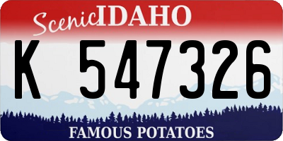ID license plate K547326