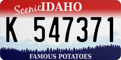 ID license plate K547371