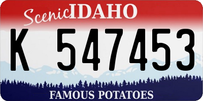 ID license plate K547453