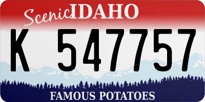 ID license plate K547757