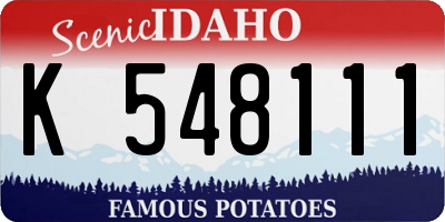 ID license plate K548111